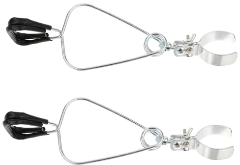 PERSELOSO 2 Stück Verstellbare Wärmelampenklemmen aus Hitzebeständigem Kunststoff für Reptilienleuchten Flexibler Lampenhalter für Schildkrötenlampen im Terrarium