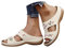 Bastwahl Chaussure Sandales et Mules pour Femmes été Confortable en Cuir Mode Bout Ouvert Compensées Plateforme Premium Orthopédiques Nu-Pieds Sandales de Plage Bohemia Romain Pantoufles