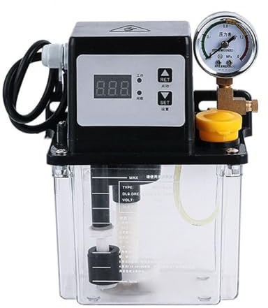 Pompe idrauliche, Parti e Accessori Pompa di lubrificazione elettrica con Display Digitale Completamente Automatico 220V 28W 0.5L 1L con manometro(2)