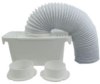 Universal Tumble Dryer Condenser Kits Vent Hose Ventillation Kit Box Part with 1'PVC Flexible Stretch Exhaust Duct
