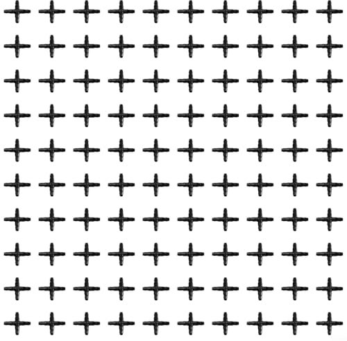 100 tubi capillari per irrigazione da giardino con diametro interno di 4 mm, sistema di distribuzione dell'acqua per terreni agricoli irrigazione a goccia per agricoltura irrigazione piante nere