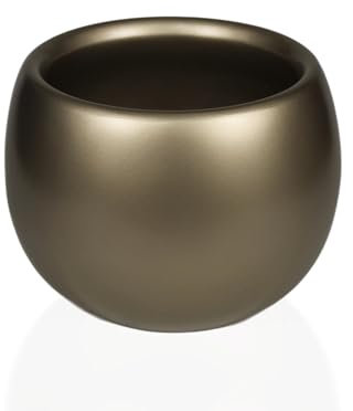 Genérico Campella - Maceta Orbis Lacada - Maceta Decorativa Interior - Tiestos Plantas - Macetas Redondas,Maceteros Interior y Exterior - Exclusiva,Elegante,Premium,Maceteros Altos (Dorado, Pequeño)