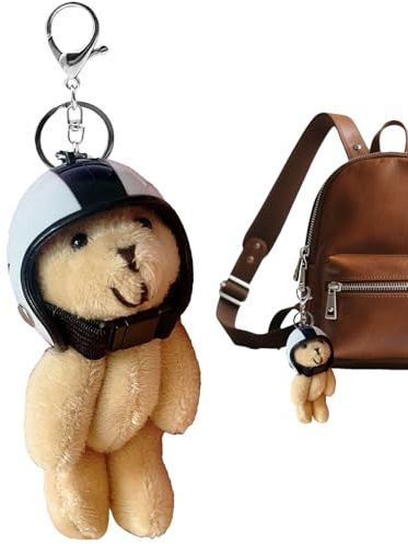 Porte-clés D'ours - Charme Du Sac D'ours | Casques Porte-clés En Peluche Pour Sacs À Dos, D'animaux, Lés De Pour Sac D'école De Voyage Portefeuille À Main