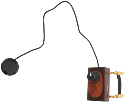 HANABASS Hochempfindlicher Kleiner Tonabnehmer für Violine aus Metall Tragbarer Akustischer Verstärker für Cello und Gitarre bei Konzerten und Unterricht