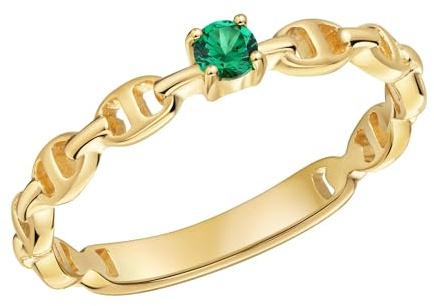 cai Damen Ring 925/- Sterling Silber Glänzend Zirkonia gelb 276270018V
