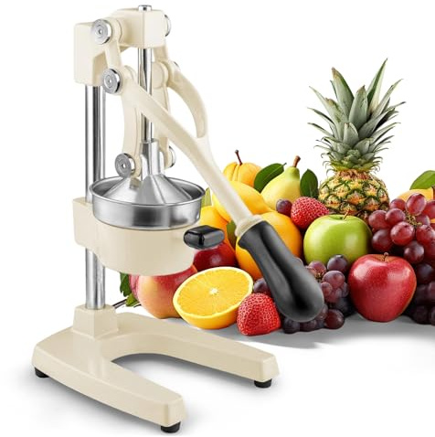 Kitchen - Exprimidor de jugo de naranja de hierro fundido, fácil de limpiar, exprimidor de cítricos profesional, exprimidor de limón de acero inoxidable duradero, prensa manual resistente de cítricos