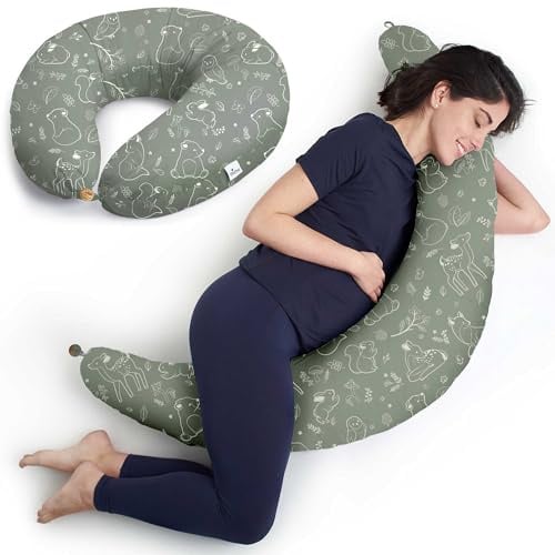 Niimo® XXL Schwangerschaftskissen & Stillkissen – 2-in-1 Seitenschläferkissen