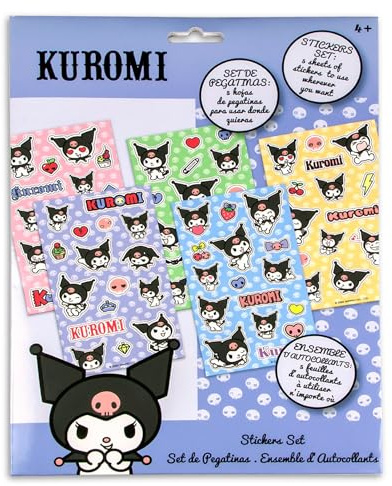 Kuromi Aufkleber-Set, 5 Bögen