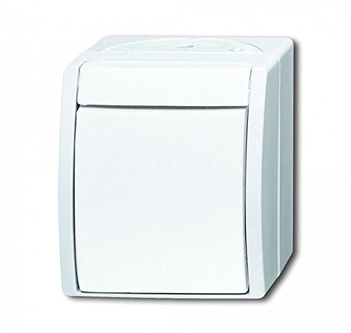 Busch-Jaeger 2601/2 W-54 Wippschalter Ausschaltung, 2-polig (Thermoplast) Alpinweiß ocean® (IP 44) 2CKA001085A1627