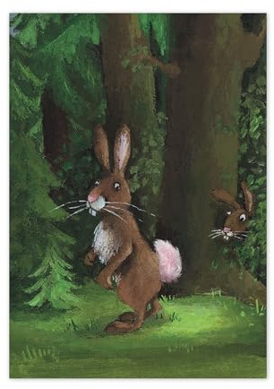 Inkognito Plüsch Postkarte/Plüschkarte - Motiv: Spaziergang, Anlass:, Künstler/Verlag Henrike Wilson, Art-Nr.: 33082, Größe: A6