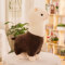 Zinsale Carina Alpaca Peluche Doll Cuscino peluche delle pecore Animali di peluche (Marrone, 28cm)