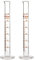 StonyLab 2-Paquet Cylindre Gradué en Verre Borosilicaté, Glass Graduated Cylinder - 10ml