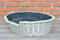 e-wicker24 Hundekorb aus Weide für Hund und Katze Hundebett Katzenbett mit Kissen Tierkorb geflochten Katzenkorb (75, Creme)