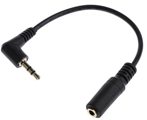 B Blesiya Adattatore Stereo Jack Da 3,5 Mm a 3 Poli, Maschio a 4 Poli Da 3,5 Mm Femmina, Nero