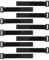 Create idea 10Pcs Black Magic Sticker Battery Straps with Buckle 20x200mm Self-Adhesive Hook & Loop Non-Slip Straps for RC Drones Quads Cars