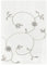 emmevi Tende Finestre Porta Interno Coppia 2 Pz Semitrasparente Fiori MOD.Tenda Decò 1CONF 60X150 Grigia