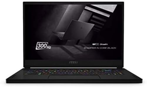 MSI GS66 Stealth 10UH-023UK FHD 300 Hz 15.6 Inch Gaming Laptop (Intel i7-10870H, NVIDIA GeForce RTX 3080 8GB, 2TB NVMe Gen3*4 PCIe SSD, 32 GBRAM, Killer Wi-Fi 6), Core-Black