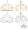 Beebeecraft 1 Box 10 Stück Lotusblume Charms 18k Gold & Platinum Plated Flower Yoga Beads Charms Crafts Supplies for DIY Necklace Bracelet Earrings