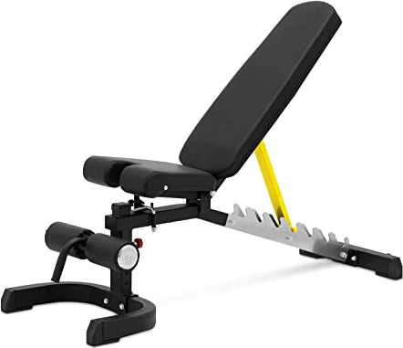 Gymrex GR-TB 56 Schrägbank bis 150 kg einstellbar 80-180° Neigung Fitnessbank Trainingsbank