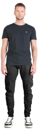 Le Temps des Cerises Koge Army Jogg Tapered Bogenförmig, Schwarz