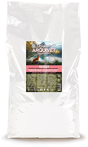 Arquivet Original Adult - Hundefutter für ausgewachsene Hunde - Lachs & Reis - Hundefutter - Trockenfutter für Hunde - Hundefutter - Gesundes Futter - 20 kg