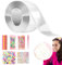 Luftpolsterband, 3 m x 5 cm Nano-Klebeband, Blasen, transparent, doppelseitiges Klebeband mit Pailletten, DIY-Handwerk, wasserdichter Nano-Kleber für Blasen, DIY-Klebeband(transparent)