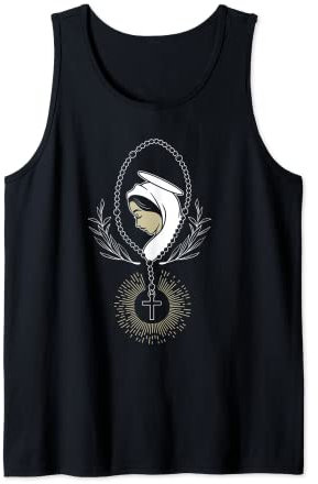 Rosenkranz mit der Jungfrau Maria! Rosenkranz Christentum Kirche Tank Top