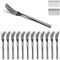 Berglander schwarze Tafelgabeln von 12 Stück,Edelstahl-Gabel-Set in Lebensmittelqualität, ideal für Zuhause, Toilettenzimmer, Hotel, Hochzeit, spülmaschinenfest