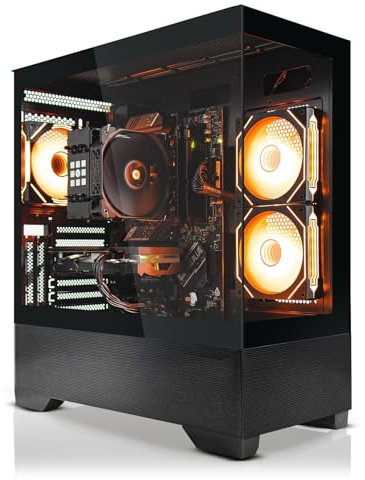 SYSTEMTREFF High-End Gaming PC AMD Ryzen 5 7600X 6x5.3GHz | AMD Radeon RX 7800 XT 16GB DX12 | 1TB M.2 NVMe | 32GB DDR5 RAM | WLAN Desktop Computer Rechner für Gamer, Zocker & Streamer