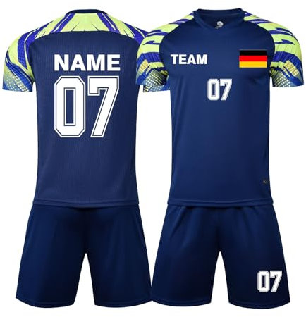 LAIFU Personalisierbares Fußballtrikot für Erwachsene Personalisierter Name Nummer Logo Benutzerdefinierte Kindertrikot Atmungsaktives Fußball-Trikotsätze