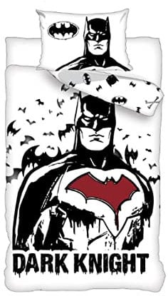 KK SHOPPING Versandhandel Klaus Kolodzie Batman Dark Knight Bettwäsche, 80 x 80 cm + 135 x 200 cm