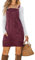 CUPSHE Damen Latzrock Quadratischer Ausschnitt Hosenträger Taschen Cord Latzkleid Overallkleid Freizeitkleider Corduroy Mini Dress Weinrot XS