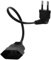 90 Grad rechtwinkliges Euro-Stromverlängerungskabel, Typ-C-Stecker-Eurostecker auf Typ-C Eurobuchse, 250V/2.5A, 0,75 mm², Schwarz, Ideal für PC, Monitor, Fernseher und Haushaltsgeräte