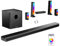 ULTIMEA 9.1 Soundbar für TV Geräte, 470 W Surround Sound System mit 2 Rear-Lautsprechern, Teilbare Dolby Soundsystem mit 6,5″ Subwoofer, RGB Sound Bar für Fernseher, HDMI/Opt/AUX/BT, Apollo S90
