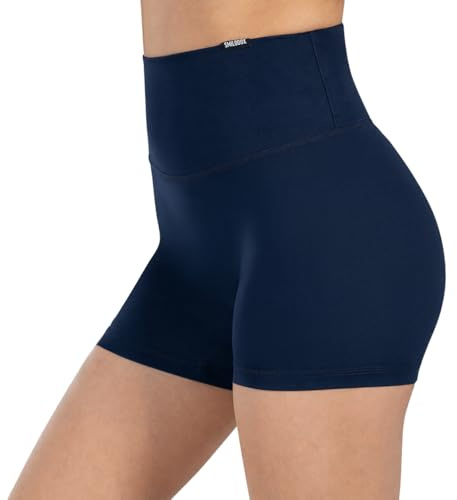 SMILODOX Shorts Damen SoftFeel Leola, High Waist Yogashorts, atmungsaktiv & schnelltrocknend, Radlerhose 4-Wege-Stretch, Feuchtigkeitsableitend, ideal für Yoga, Pilates & achtsames Training