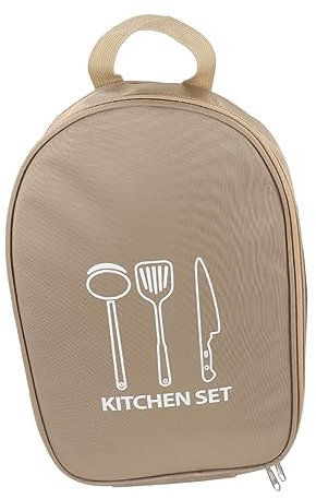 VICASKY Camping Besteck Aufbewahrungstasche Tragbare Utensilien Tasche für Outdoor Picknick und Reisen für Löffel Gabeln und Geschirr aus Strapazierfähigem Schützend und Wiederverwendbar