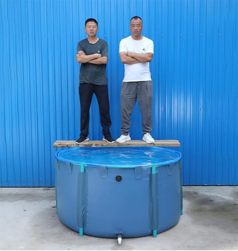 Piscina De Natación De Metal Azul Grande, Marco MII Diámetro De La Piscina 33 29 26 23 19 16 13 11 9 7 5 3 1 Pies, Piscinas De Agua Salada Piscina De Natació, D X H, 5X1.2M/23000L/6075GAL