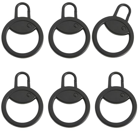 6lots, cerniera di ricambio per zaino da viaggio e da casa, Nero , Taglia unica