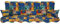 Adlatus-Kühnemuth Polsterauflage Hollywoodschaukel 180x50 Modell 260