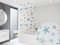 KS Handel 24 Basic DUSCHROLLO 80x240 cm DUSCHVORHANG Modell Oceanic Weiss BLAU BRAUN! Shower Rollo Curtain!