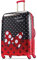 American Tourister Disney Hartschalengepäck mit Spinnrollen, Minnie Maus rote Schleife, Checked-Large 28-Inch, Disney Hartschalengepäck mit Spinnrollen