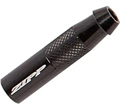 Zipp 27mm Valve Extender for Threaded Presta Valves - Durable Black Alloy with Knurled Grip & 3mm Hex for Secure Seal & Easy Pumping