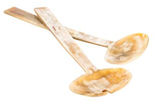 Salatbesteck Horn Maris | Holz-Leute