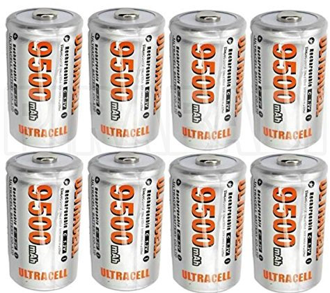 8 batterie ACCUS batteria ricaricabile C R14 LR14 9500mAh Ni-MH ACCU