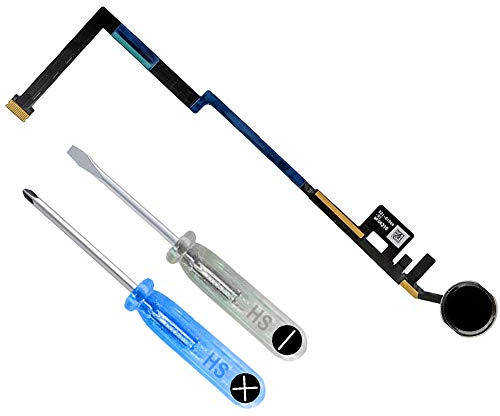 MMOBIEL Botón Home Compatible con iPad 6 / iPad 5 - Botón de Inicio Reemplazo - Home Button - Incl Destornilladores - Negro