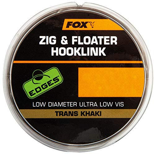 FOX EDGES™ zig & floater hooklink Trans Khaki 15lb