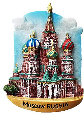 Moscú Rusia 3D Imán de nevera viaje recuerdo regalo colección hogar y cocina decoración imán imán de refrigerador Moscú