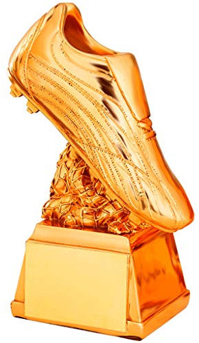 Trophée Art, trophée de football, trophée Soulier d'or, trophée de match de football, décoration trophée créatif, cadeau de vacances personnalisé trophée (Color : Copper)