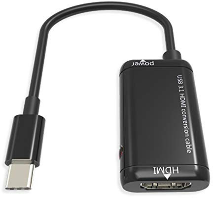 USB-C Type C to HDMI Adapter USB 3.1 TV Cable For MHL Android Phone Tablet USB C Type C to HDMI Adapter - Black