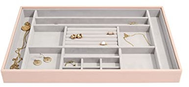 Stackers Blush Pink Supersize Jewellery Box Ring/Accessories Layer